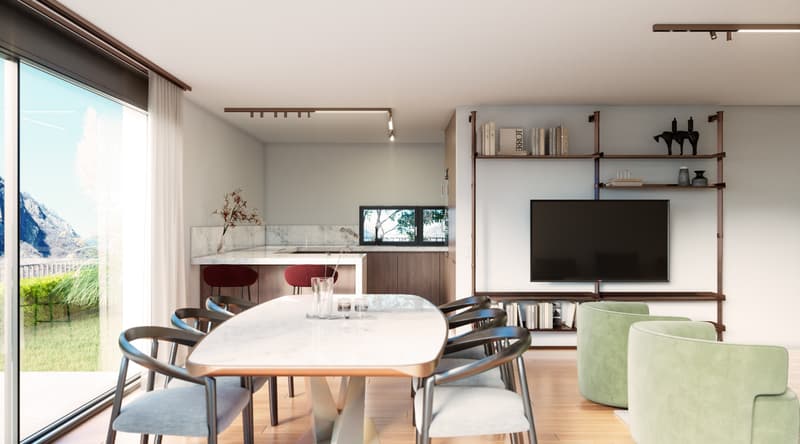 MODERNA VILLA DI 4.5 LOCALI CON GIARDINO PRIVATO A BIASCA (3)