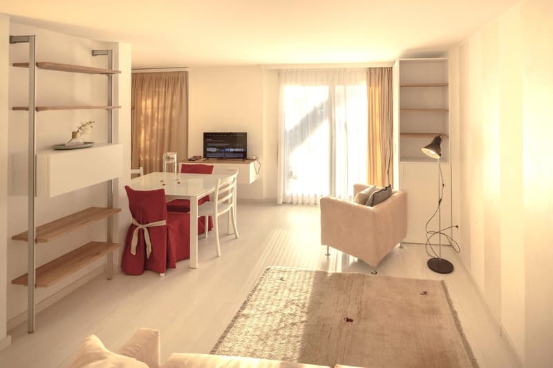 BELLISSIMO 1.5 A REDDITO CON GIARDINO E PISCINA A MORCOTE (2)
