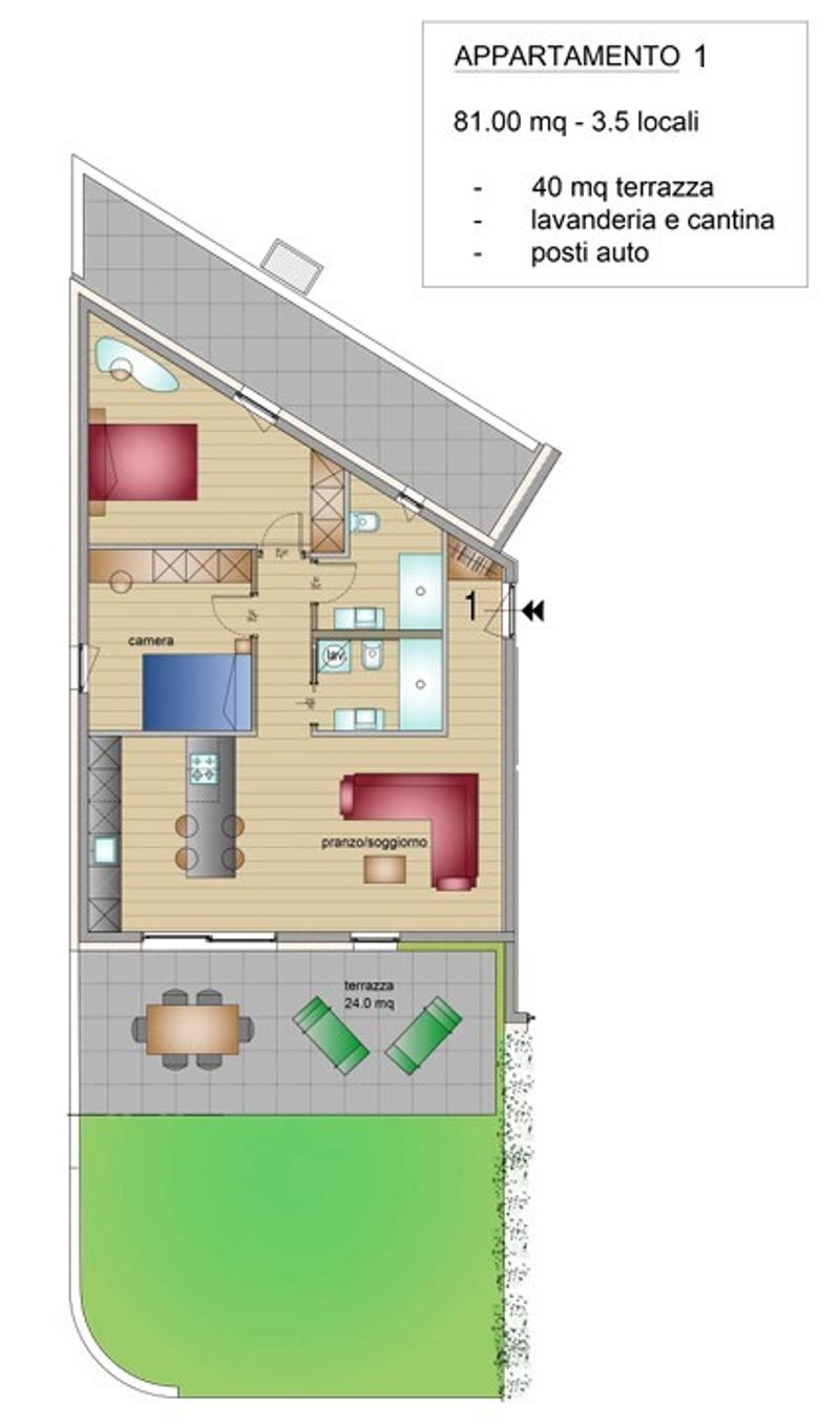 STUPENDO 3.5 CON GIARDINO PRIVATO E TERRAZZE A LUMINO (9)