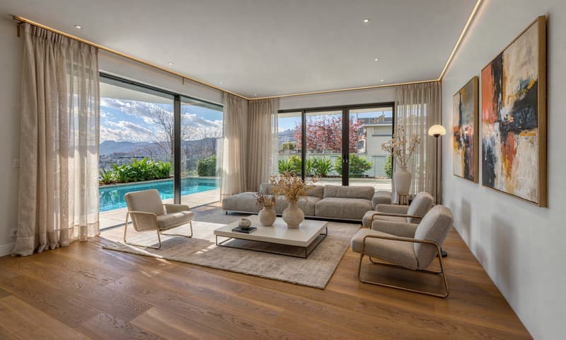 SPETTACOLARE VILLA CON PISCINA E VISTA PANORAMICA A LUGANO (3)