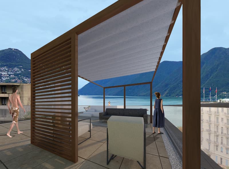 LUSSUOSO 3.5 LOCALI CON GIARDINO PRIVATO IN CENTRO LUGANO (5)