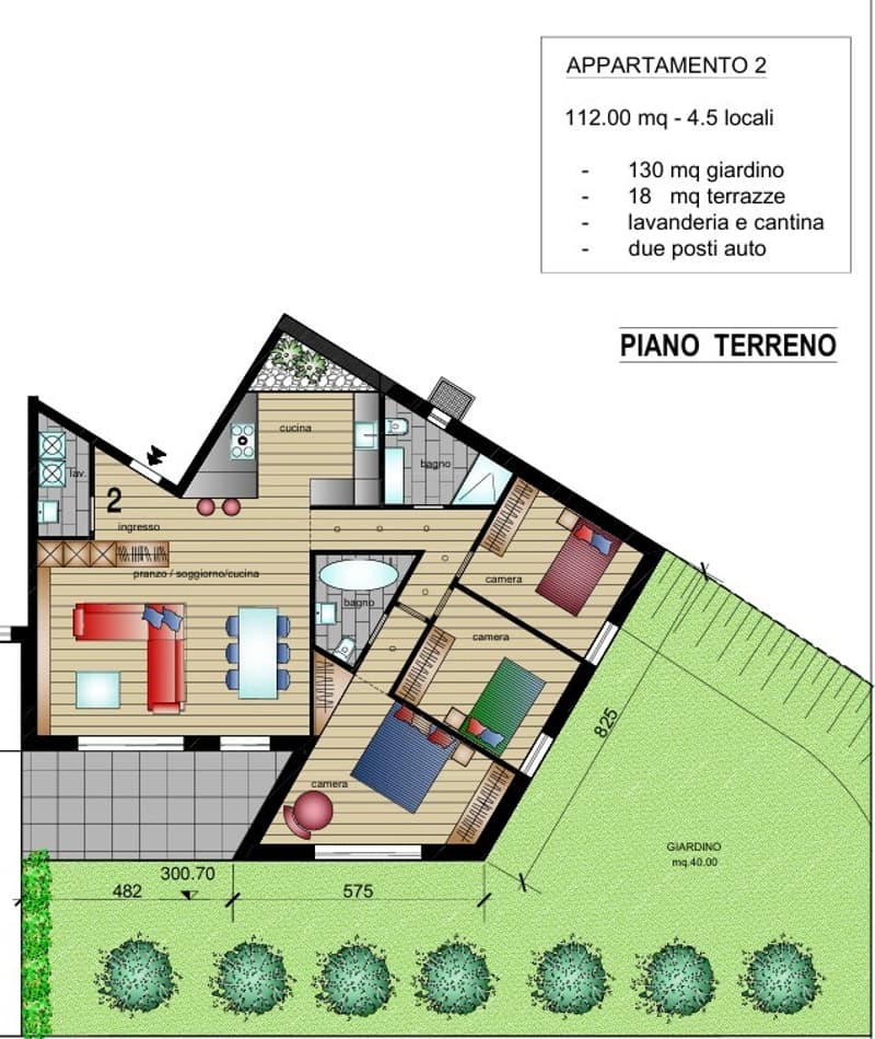 MODERNO 4.5 LOCALI CON AMPIO GIARDINO E TERRAZZA A LUMINO (10)