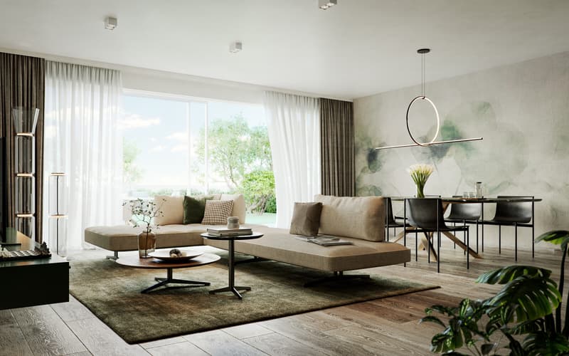 MODERNE E NUOVE VILLETTE DI 5.5 LOCALI CON GIARDINO A MANNO (1)