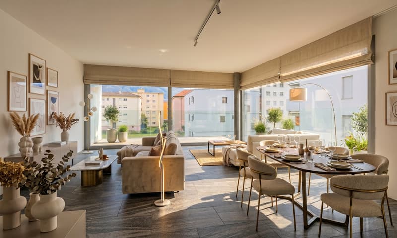 MODERNO ED AMPIO 3.5 LOCALI COME NUOVO A BELLINZONA (1)
