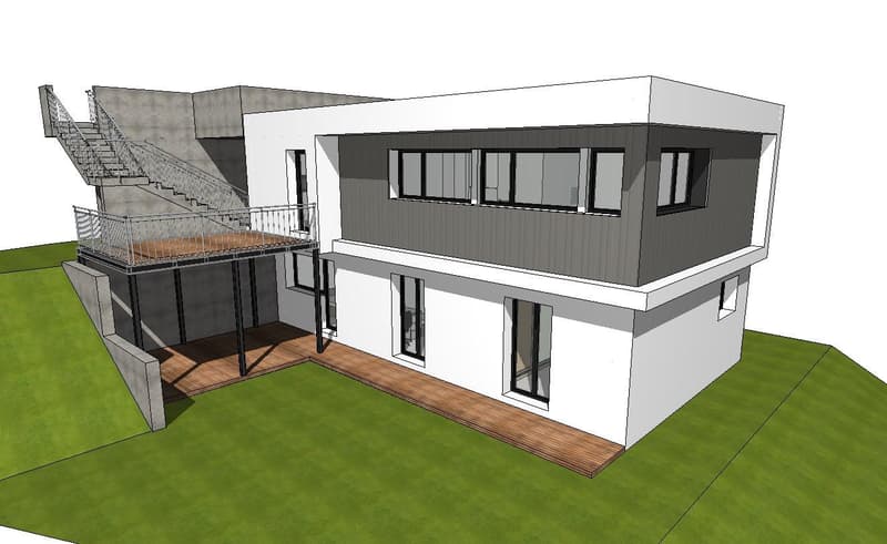 MODERNA VILLA 4.5 LOCALI CON PROGETTO APPROVATO A GNOSCA (1)