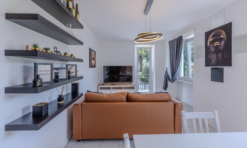 OCCASIONE - AMPIO 3.5 LOCALI CON BALCONE A LUGANO FIGINO (1)