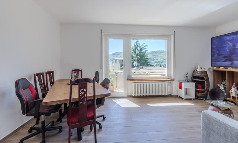 LUMINOSO APPARTAMENTO DI 3.5 LOCALI CON TERRAZZA A VACALLO (4)