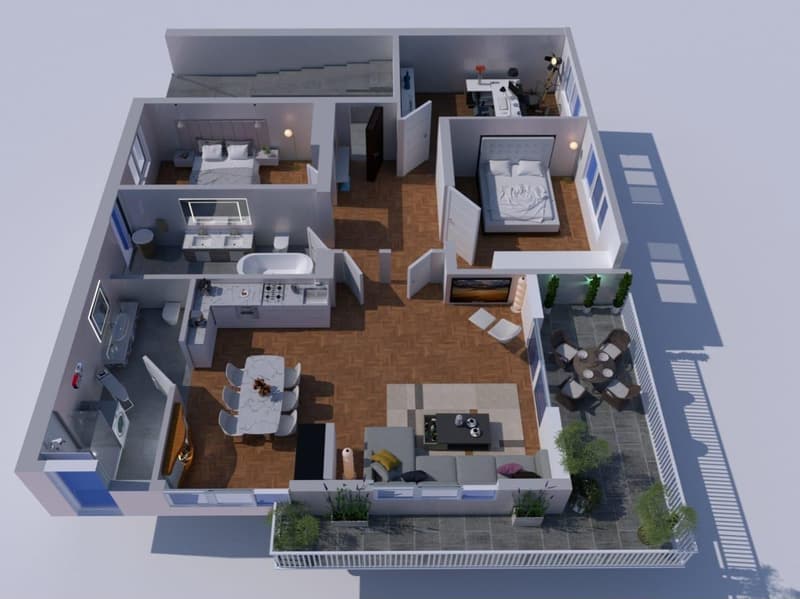 RENT TO BUY - 4.5 LOCALI CON VISTA APERTA IN CENTRO A LUGANO (10)