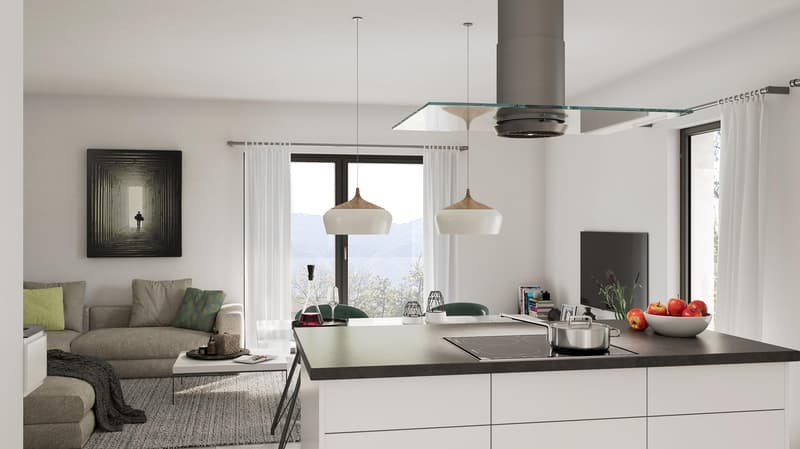 SPLENDIDO 3.5 LOCALI ULTIMO PIANO CON ROOF TOP A VACALLO (2)