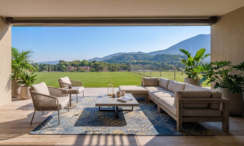 STUPENDO 5.5 LOCALI CON GIARDINO E PISCINA A PONTE CAPRIASCA (2)