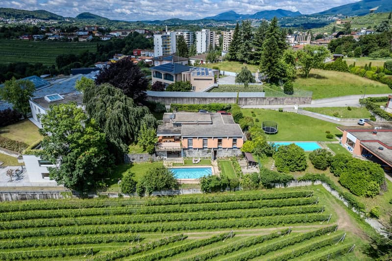 VILLA IN ZONA RISERVATA CON AMPIO GIARDINO A COLDRERIO (10)