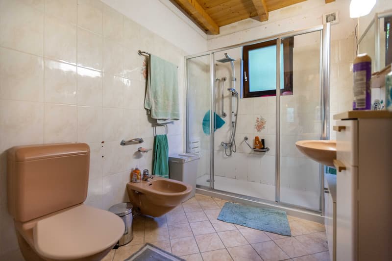GRANDE VILLA 7.5 LOCALI IN ZONA RISERVATA E VERDE A TRESA (8)