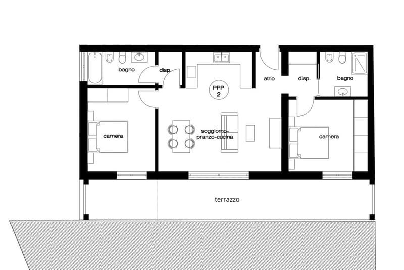 NUOVO 3.5 LOCALI CON GIARDINO PRIVATO E TERRAZZA A CASLANO (3)
