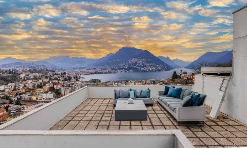 OCCASIONE - AMPIO 3.5 LOCALI CON BOX E VISTA APERTA A LUGANO (8)