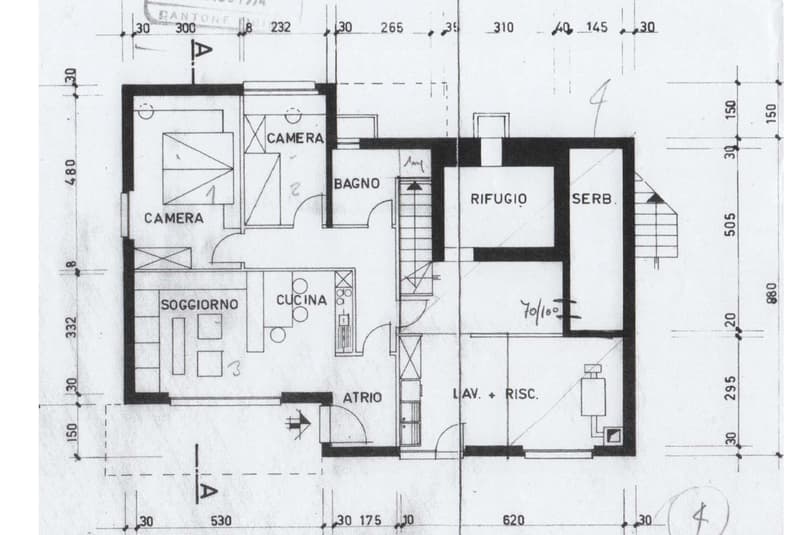 CASA BIFAMILIARE 8.5 LOCALI CON TERRENO EDIFICABILE A LAMONE (9)