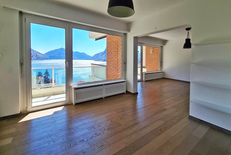 3.5 LOCALI CON VISTA LAGO MOZZAFIATO A LUGANO CASTAGNOLA (1)