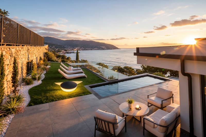 VILLA DI LUSSO CON PISCINA INFINITY VISTA MARE IN LIGURIA (1)