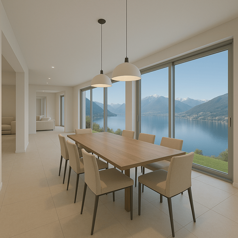 STUPENDA ED ESCLUSIVA VILLA VISTA LAGO 6.5 LOCALI A PUGERNA (2)