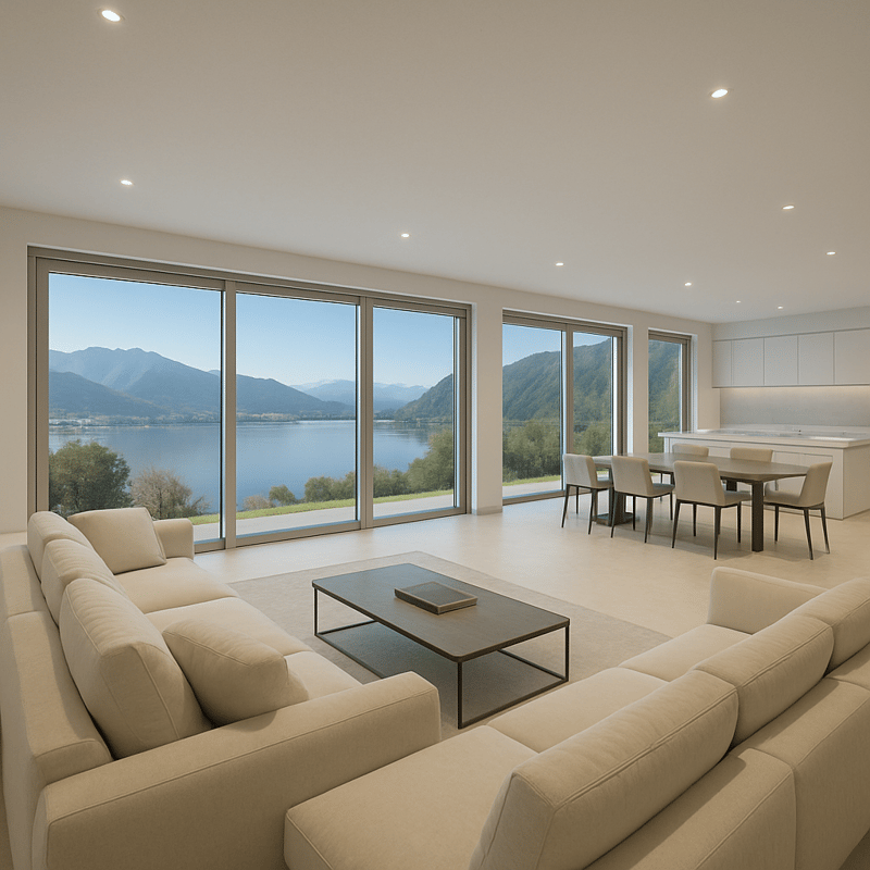 STUPENDA ED ESCLUSIVA VILLA VISTA LAGO 6.5 LOCALI A PUGERNA (1)