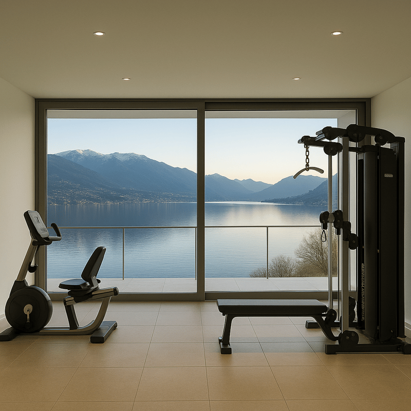 STUPENDA ED ESCLUSIVA VILLA VISTA LAGO 6.5 LOCALI A PUGERNA (9)