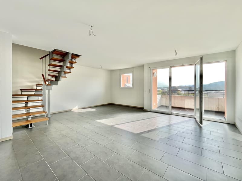 AFFITTASI MODERNO 4.5 LOCALI DUPLEX CON TERRAZZA A STABIO (4)