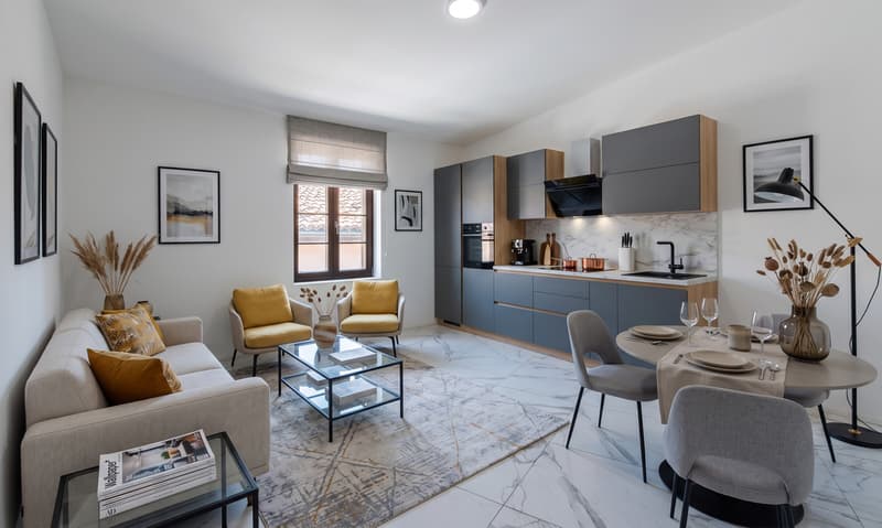 NUOVO E STUPENDO TRILOCALE CON SOFFITTA A BISSONE (1)