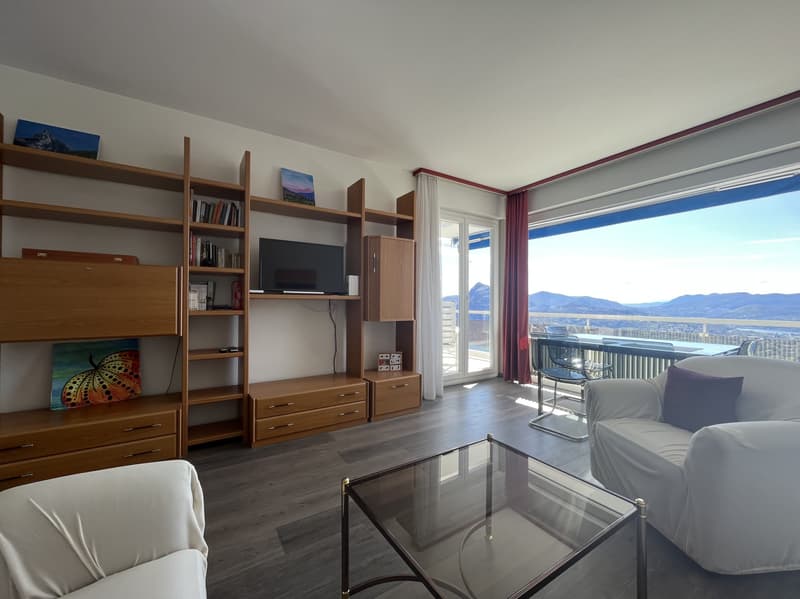 AFFITTASI 2.5 ARREDATO VISTA LAGO CON PISCINA AD ALDESAGO (4)
