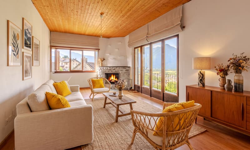 GRANDE CASA BIFAMILIARE  5.5 CON VISTA LAGO A CUGNASCO (2)