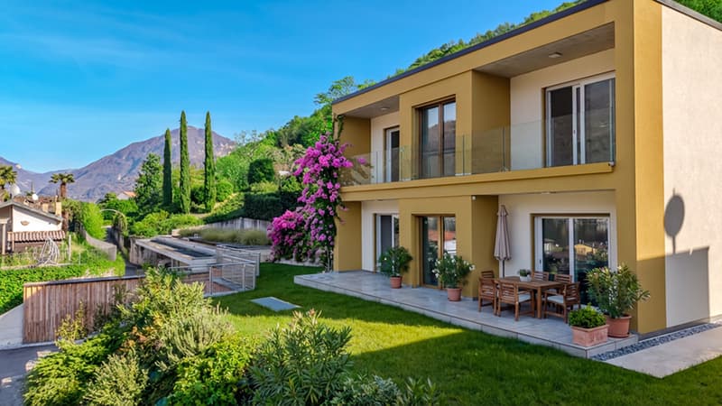 OCCASIONE R2B - 4.5 LOCALI CON GIARDINO VISTA LAGO A BRUSINO (2)