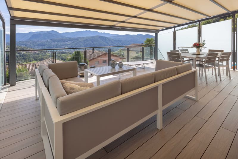 BELLISSIMA E MODERNA CASA 4.5 LOCALI CON VISTA LAGO A PURA (5)