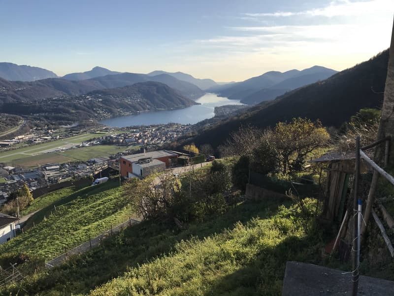 TERRENO EDIFICABILE CON RUSTICO VISTA LAGO A CADEMARIO (8)