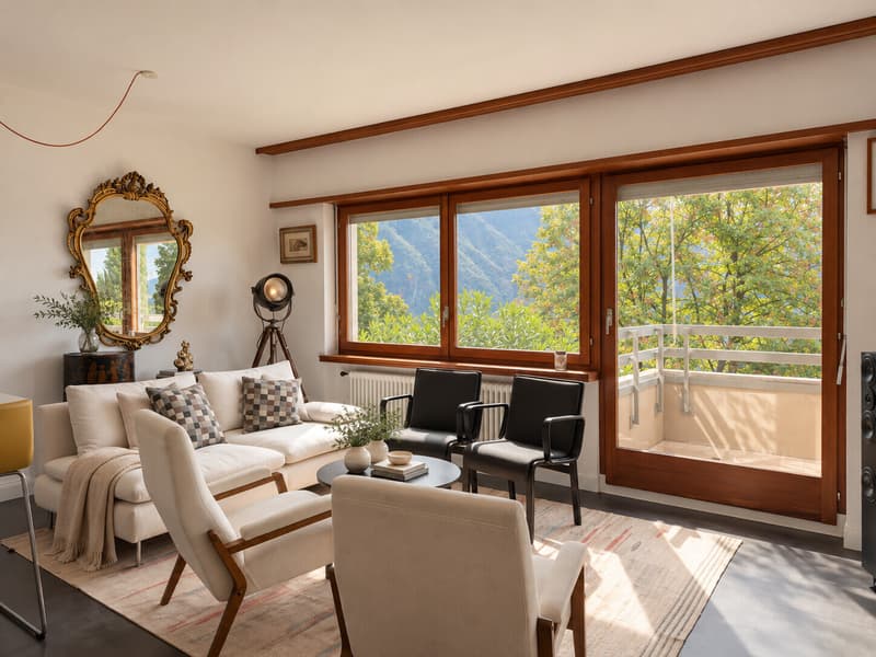 ELEGANTE 3.5 LOCALI CON TERRAZZA E VISTA LAGO A RUVIGLIANA (2)
