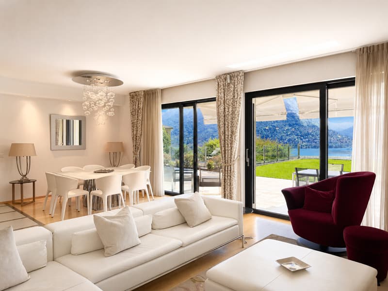 DUPLEX 4.5 VISTA LAGO A COLLINA D'ORO A DUE PASSI DA TASIS (1)