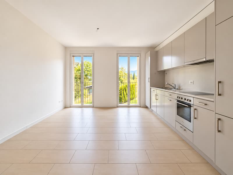 AFFITTASI MODERNO 3.5 LOCALI CON PARCO RESIDENZIALE A STABIO (4)