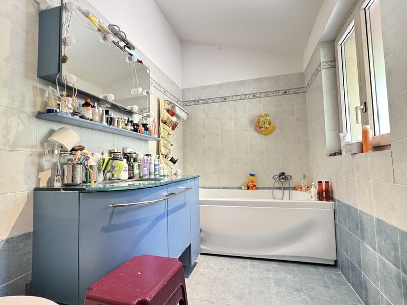 CASA GEMELLA DI 8.5 LOCALI CON PISCINA E TERRENO A MELANO (9)