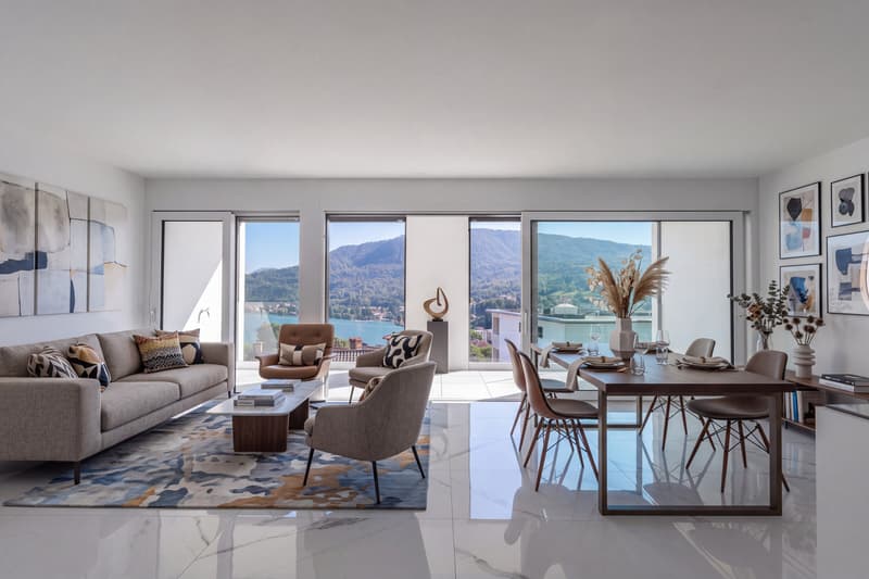 NUOVI 2.5 E 3.5 LOCALI CON STUPENDA VISTA LAGO A PONTE TRESA (1)