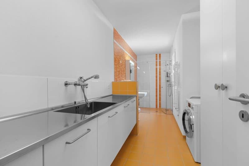 Dusche/WC, Waschküche, Perspektive 1