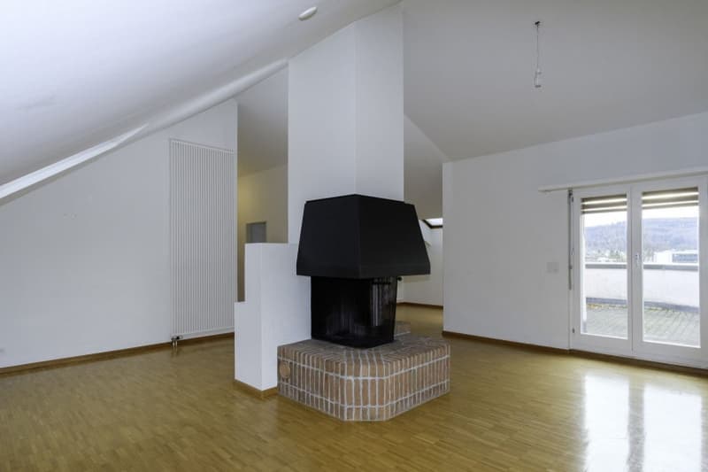 Charmante 110 m2 grosse Dachwhg. und zusätzlichem Studio-/Atelierzimmer, 2 Terrassen, Abstellräume (2)