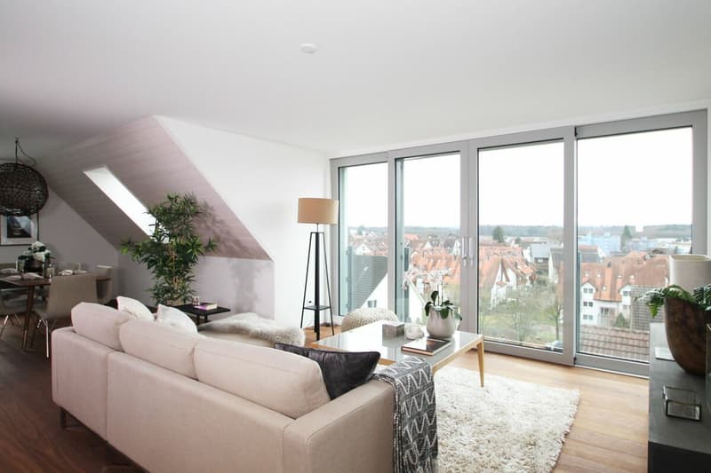 Panorama-Fenster mit Aussicht