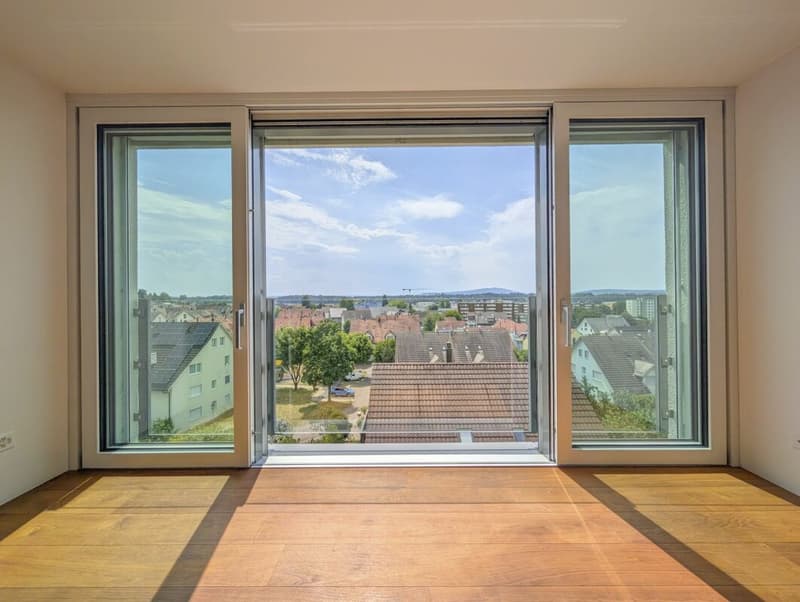 Panorama-Fenster im Wohnbereich
