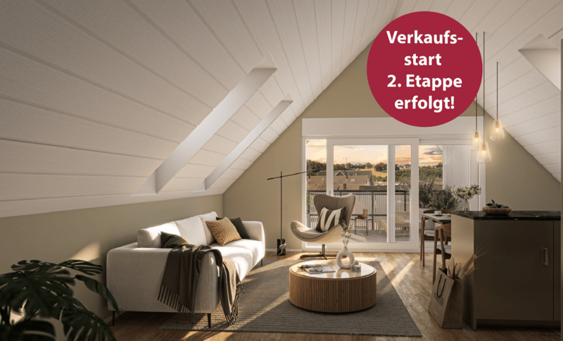 High up: modern attic apartment with special room height (1)