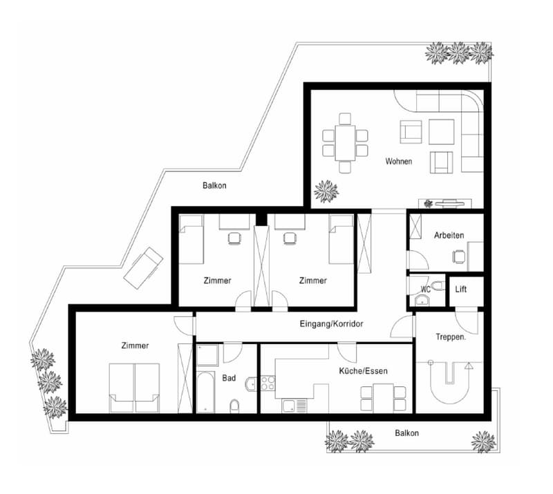 Geräumiges und helles 4.5-Zimmer-Apartment in bester Zentrumslage (11)
