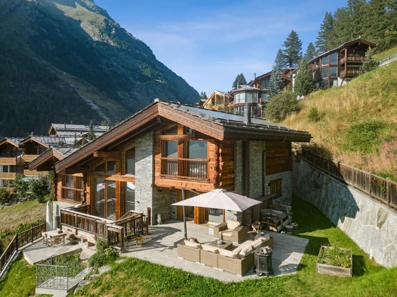 Aussenansicht des einzigartigen Chalets