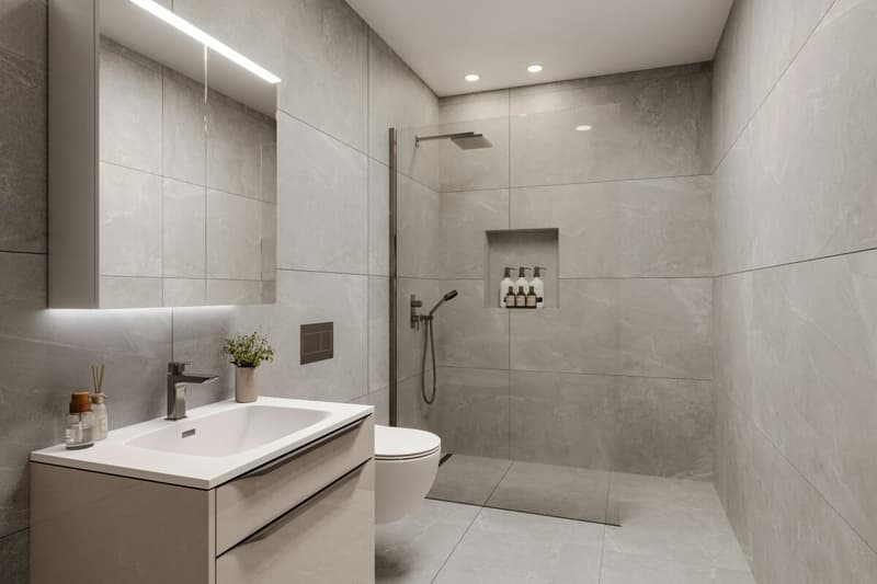 Badezimmer mit Dusche