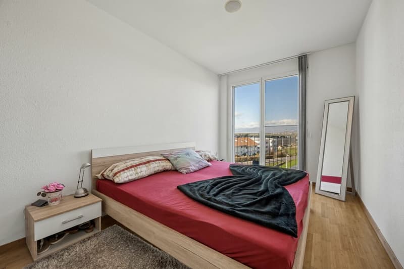 Schlafzimmer mit Balkonzugang