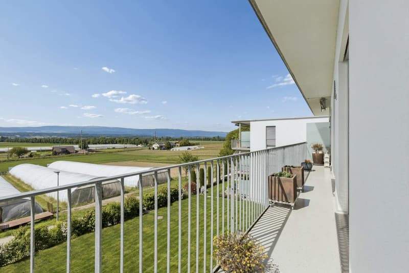 Balkon mit Blick ins Grüne