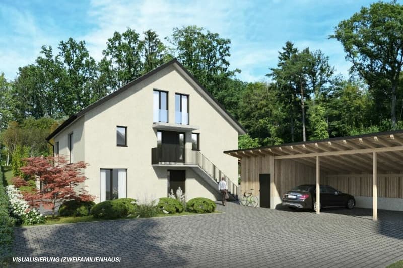 Visualisierung Projektmöglichkeit Zweifamilienhaus