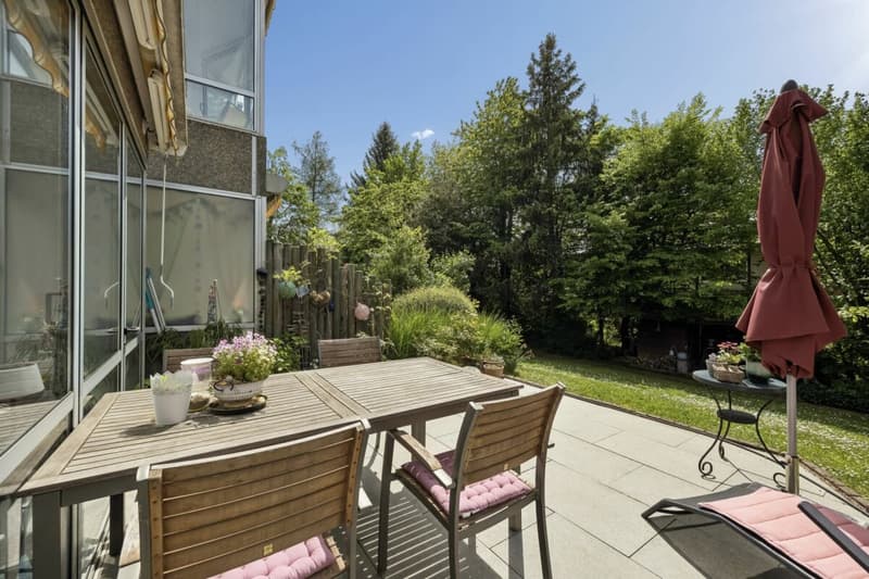 Sonnige Terrasse