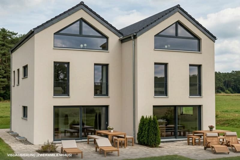 Visualisierung Projektmöglichkeit Doppeleinfamilienhaus
