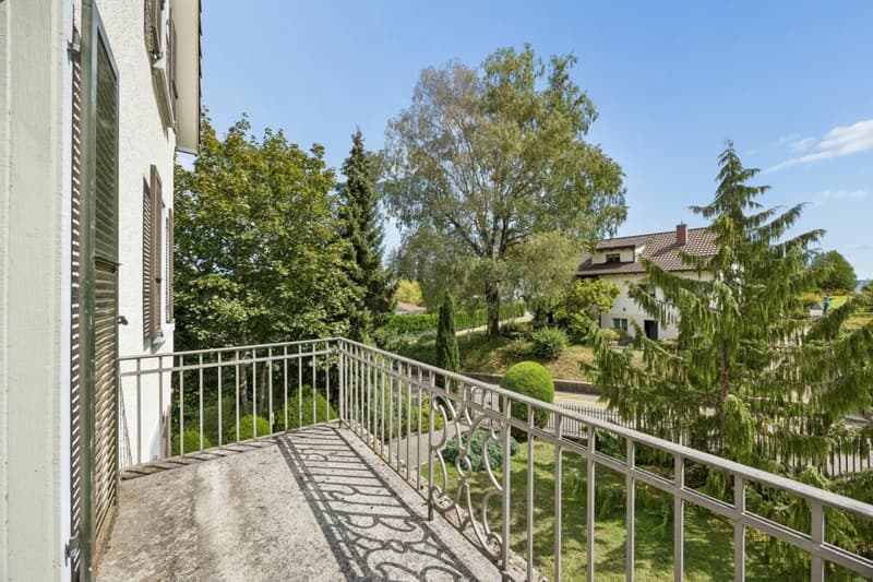 Balkon mit Blick ins Grüne